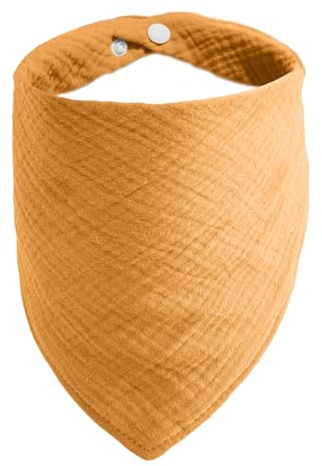 ICEMOOD Haustier-Bandanas für kleine oder mittelgroße Hunde – Einfarbiges Hundehalstuch mit verstellbarem Knopf,Mittelgelb,L