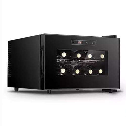 TT-YEC 8-18 Bottles Capacity Constant Temperature Wine Cellar, Multifunctional Electronic Wine Cabinet with Digital Temperature Display And Door Lock, Home Electric Wine Cooler,A