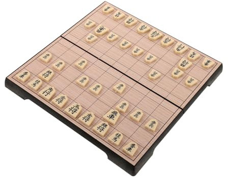 UPKOCH Magnetisches Japanisches Schachbrett Mit Reisebrettspiele Für Erwachsene Und Junge Mädchen Traditionelles Holzspiel Für Unterwegs Und Zuhause