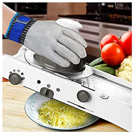 Gants Résistants Aux Coupures, Gants résistants aux coupures en Fil d'acier 316, Mandoline de découpe de Viande pour enlever Les coquilles d'huîtres