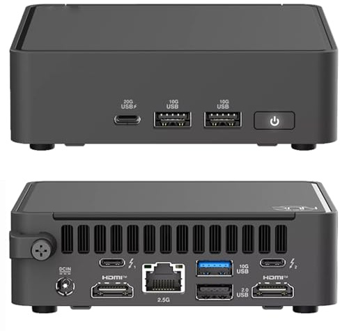 Cutesliving Mini PC Ultra 5 225H 14 cœurs : Quad 4K, PCIe 5.0 SSD, Wi-Fi 7, Thunderbolt 4 ports, certifié MIL-STD (barébone, pas de RAM, SSD et OS)