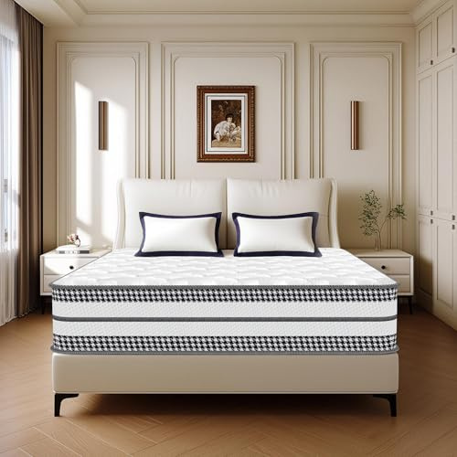Taschenfederkernmatratze 90x200 cm Höhe 23cm, 7-Zonen Komfort Matratze H3 Härtegrad, Orthopädische&Ergonomische Federkernmatratze mit Memory-Schaum, Hypoallergen, Atmungsaktiv, Öko-Tex Zertifiziert