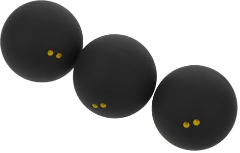 Parliky 3 Pelotas De Squash Deportivas con Puntos Amarillos para Principiantes Pelotas De Squash para Competición para Principiantes para Práctica