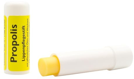 3x Propolis Lippenpflegestift mit Bienenwachs für natürliche Pflege und geschmeidige Lippen