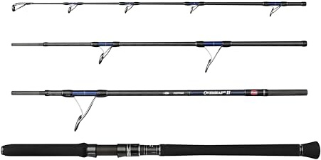 Penn Overseas XT II Popping-Angelrute | Salzwasser-Spinnrute für Thunfisch, GT, Amberjack und Barrakuda | Weitwurf mit Poppern | Carbon-Rutenblank | 2,50 m | 80–220 g