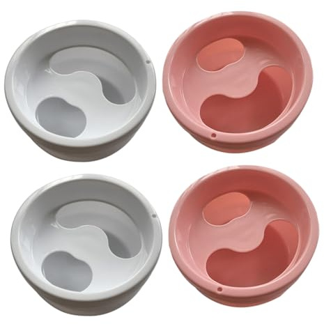 Alipis 4 Cuencos para Remojo de Manos Exfoliantes Amigables Piel de Plástico Abs Color Aleatorio para Cuidado de Uñas en Casa y Salón Ideales para Manicura DIY