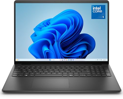 Dell 16 Laptop, FHD+, Intel Core 5 120U, 16GB RAM, Windows 11 Home | 1920x1200 Display, 16:10, Intel UHD Graphics, DDR5, 512GB SSD, Wi-Fi 6, Bluetooth, Keyboard, Productivity Ready, DC16250