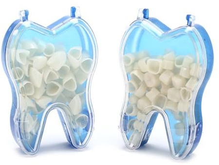 UIEXEA Corone Provvisorie 120 pezzi Dente Finto Provvisorio Set, per denti Anteriori, Molari, Cemento Dentale, per Halloween Puntelli Cosplay Decorazioni