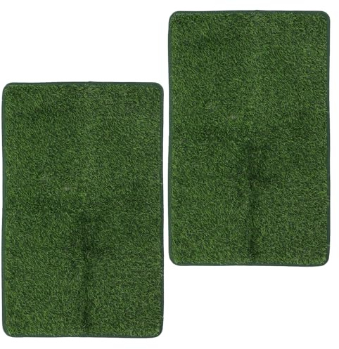 OHPHCALL 2pcs Artificial Dog Grass Pad 28x18.1x0.8in Reusable Puppy Potty Training Mat with Super Absorbency for Outdoor Patios and Dogs