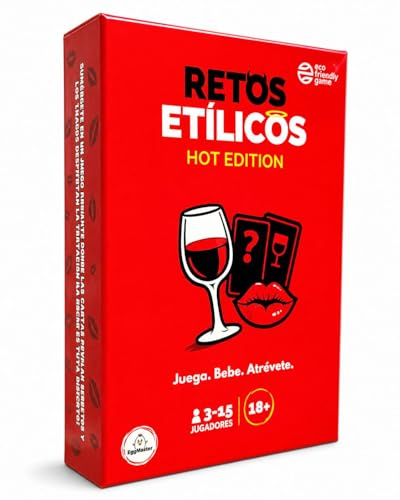 Juego para Beber Adultos Retos Etílicos | 200 Cartas Picantes | Verdad o Reto Sin Filtros | Juego de Mesa para Fiestas, Previas, Amigos y Parejas | +18
