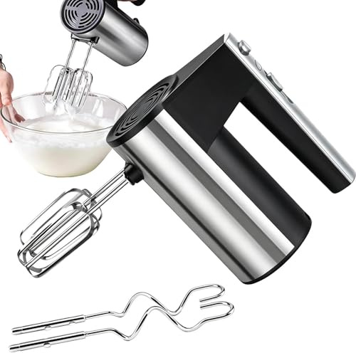 Elektrisk Handmixer Halkfri Handvisp med Degkrokar till Brödbak och
