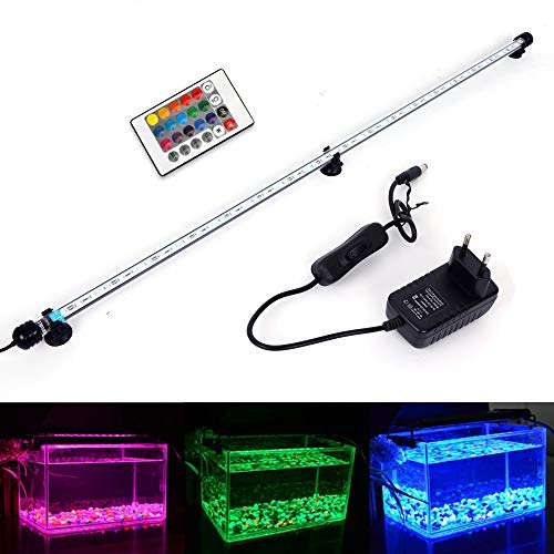 MLJ LED Aquarium Lighting Luce di Pesce Drago Illuminazione per Acquario Impermeabile (Deutschland Lagerhaus) (92cm, RGB)