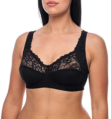 frugue Soutien Gorge sans Armature Grande Taille - de Soutien Latéral Noir FR 95B