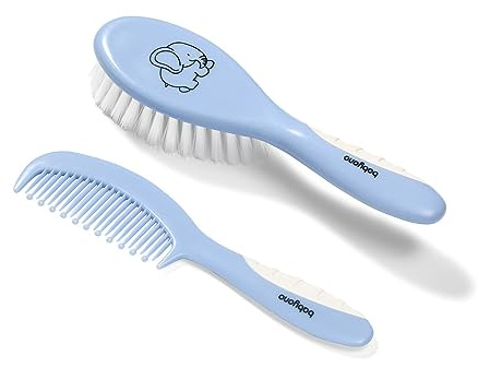 BabyOno Bürste und Kamm für Kinder und Säuglinge, violette weiche Borsten