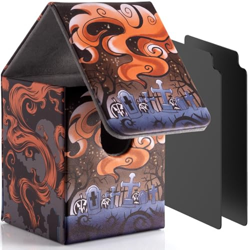 JoyHood Deck Box für YGO Karten mit 2 Premium Kartentrenner, Fasst 100+ Einzeln Karten Sammelkarten Box, Kartenbox Kompatibel mit TCG/OCG/MTG (Nekro-Ruf)