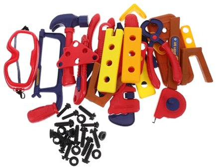 FELTECHELECTR Kunststoff Werkzeugset Für Junge Mädchen Reparatur-werkzeugspielzeug Für Kleinkinder Werkzeugkasten Mit Spielzeug-werkzeugen Lernspielzeug Kinderspielzeug