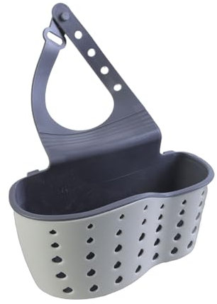Cestino di scarico per lavello Borsa da appendere Supporto per spugna regolabile Organizer per sapone Forniture per l'organizzazione della cucina