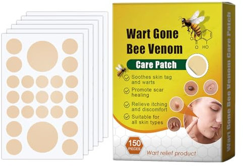 KOAHDE Eliminador De Marcas En La Piel,Crema Alivio De Verrugas,Mole Removal Patches,EliminacióN De Verrugas,Parche Para Acné y Granos,Eliminación Rápida Y Segura de Etiquetas Y Lunares,150PC