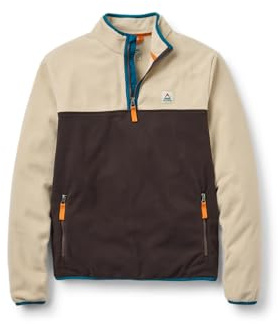 Passenger Ensemble Off Polaire recyclée à fermeture Éclair pour homme, Flocons d'avoine/expresso, XL