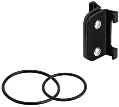 HOUSON Supporto per numero di partenza per manubrio rotondo e aero | Con targa in PVC e adattatore per fotocamera d'azione | 304 viti in acciaio inox