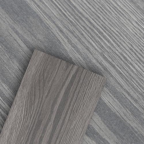 Monucep 91,5 cm x 15,2 cm x 1,5 mm PVC-golvbeläggning vinylgolv, självhäftande, 20 m²/140 plattor självhäftande vinylplattor, vattentäta, träutseende, för kök, badrum, natt ek