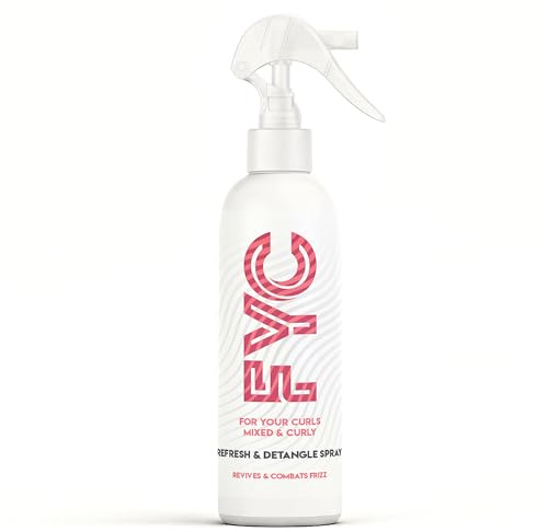 FYC For Your Curls Curl Refresh and Detangle Spray Frizz Control 250ml | Moisturises and Defines Curls with Shea Butter, Aloe Vera and Argan Oil. Sulphate and Paraben Free Repair Care.