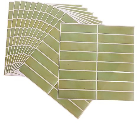 COHEALI Lot de 12 Carreaux Adhésifs 30X30 CM en PVC Imitation Brique Carrelage Autocollant Étanche et Résistant à L’Huile pour Sol et Mur la Cuisine et Salle de Bain Décoration Facile