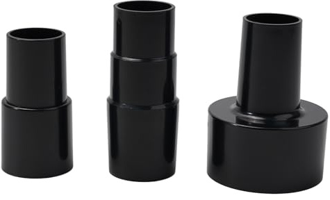 Vibsky 3 Stück Schlauchadapter Set 6.3 cm auf 3.8 cm 3.8 cm auf 3.2 cm Nass/Trockensauger Reduzierstück Aufsatz Konverter Staubschlauch Ersatz Ersatzteile
