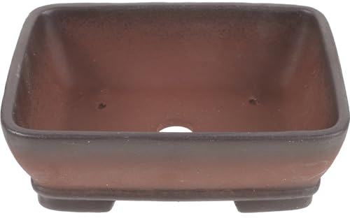 OSALADI Pot Rectangulaire en Terre Cuite Vintage avec Drainage Grand Pot à Plantes Grasses Jardinière Rustique pour Bonsaï et Orchidées pour Intérieur et Extérieur Robuste