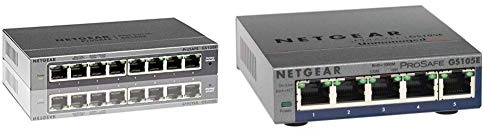 NETGEAR 8-Port Gigabit Smart Managed Plus Switch with 5-Port Gigabit Smart Managed Plus Switch, Prosafe Lifetime Protection