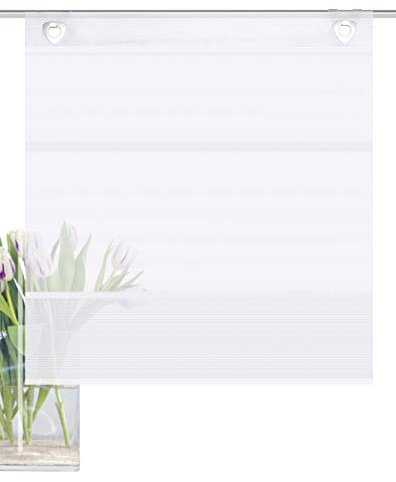 Home fashion MAGNETROLLO BAMBUSOPTIK Uni, Weiss, 130 X 100 cm