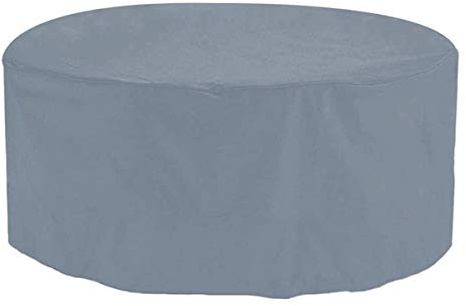 ZHCHL Housse Table De Jardin Ronde 180x74cm, Gris Housse De Protection Iimperméable Tissu Oxford Housse De Meuble Housse, pour Meuble Extérieur Jardin