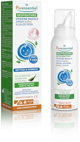 Puressentiel Respiratory Baby Nasal Hygiene Spray with Aloe Vera 120ml