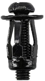 Petalo Rivetto Vite di bloccaggio Dado M4 M5 M6 M8 Acciaio al Carbonio Ferro Cavo Rivetto in Alluminio Rivetto di Fissaggio Targa (Color : M5x18 Black (5set))