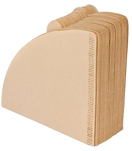 Glomora Papel De Filtro De Café, 100 Piezas En Forma De Cono V60, Pulpa De Madera Natural, Ideal para Máquinas De Cerveza, Máquinas De Café Y Goteros De Filtro(V02 Filter Paper 100 Pieces)