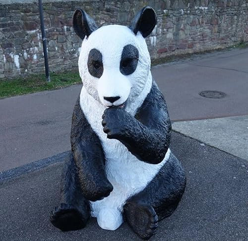 XXL Premium Panda sitzend lebensgross ca.135cm Pandabär Garten Deko Figur inkl. Spedition