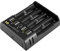 Nicoone Rechargeable Battery A AA AAA Charger, 4 Slots Battery Charger with Micro USB Input for Li-ion/NiMH/NiCD Batteries Sizes 18650/16340/ AA/AAA