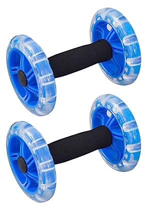 Anneome Core Workout Equipment Bauchtrainer Maschine Fitness-rad Doppelräder Tragbares Bauchrad