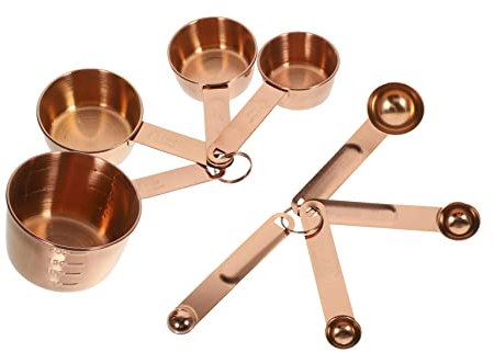 Cabilock Set Di Misurini E Cucchiai 7 Misure in Acciaio Inossidabile Per La Cottura in Cucina