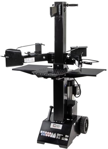 SIP 7 Ton Electric Vertical Hydraulic Log Splitter 3000W 550mm Logs | Agricultural, Landscaping, Firewood Processing, IP54, Ram Lock, NVR Switch, 23.5MPa, Handle Guards, Ground Mount, 108kg
