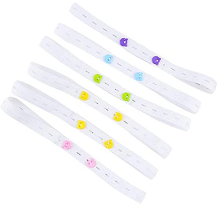 TOYANDONA 20stücke Verstellbare Fixierbänder Mit Druckknöpfen Weiches Elastisches Wickelzubehör Hautfreundliche Stoffwindel-befestigung Für Neugeborene Praktisches Und Bequemes Windelklammer