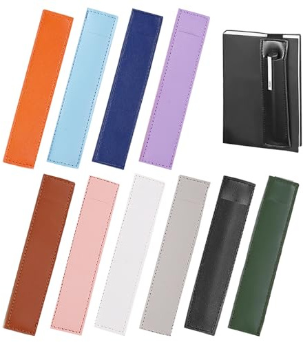 Astuccio Per Penne Con Elastico Elastico Da 10 Pezzi, Accessori Per Notebook, Astuccio Per Penne Portatile, Forniture Per Studio E Ufficio, Astuccio Per Penne In Pelle Pu