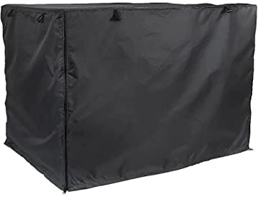 Hangsu Caisses pour chien 61/76/91/106,7 cm Niche pour petits et grands chiens en tissu Oxford avec deux ouvertures d'aération de porte et fenêtre