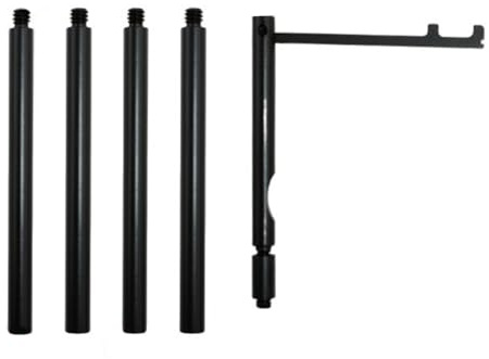 Poteaux de lampe pliables en alliage d'aluminium pour camping, extérieur, pêche, support de fixation pour lampion réglable