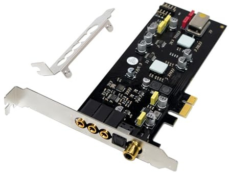 ST113 PCIe Soundkarte Interner PC mit Low-Profile-Halterung SSS1700 Chip 16/24 Bit Adapter Digital
