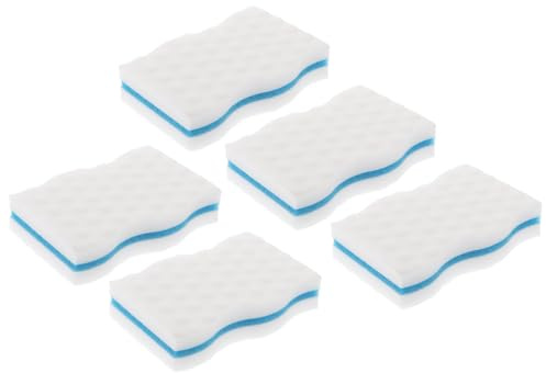 HONITANO 5 Esponjas de Limpieza Mágica de Alta Densidad para Cocina y Hogar, Esponjas para Lavar Platos, Estropajos de Descontaminación, Material Comprimido y Duradero, Reutilizables
