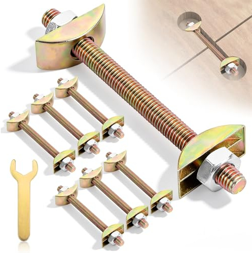 Connettori per Piani Lavoro Bullone Collegamento Piano Lavoro M8x100 | 6Pz Elementi di Fissaggio per Piano di Lavoros Connettori per Telaio Letto per Librerie Letti Mobili Tavoli