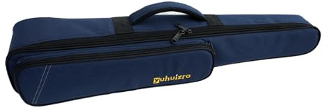 Guangcailun Custodia per clarinetto e sassofono soprano con imbottitura morbida e caratteristiche impermeabili. La custodia è progettata per conservare in modo sicuro lo strumento e , Blu , 70x12x9cm