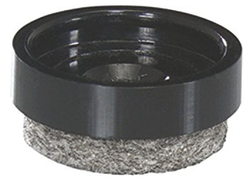 WAGNER VAS170 Möbel-Filzgleiter QuickClick Einsatz ULTRASOFT zum Aufdrücken ø 17 mm schwarz, Kunststoff natur Inhalt: 20 Stück, 17mm, Einsatz ø 17mm Schwarz | Möbelgleiter, Kunststoff, zum Auf-/Eindrücken, Filzgleiter