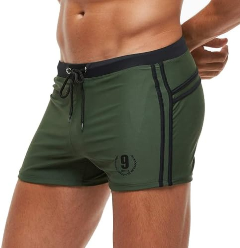 Arcweg Bañador de Natación Hombre Traje de Baño Corto para Hombres Calzoncillos Secado Rápido Elástica Deportes Acuáticos M(EU)